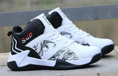New Anti-Slip Men's High Top Men's Basketball Shoes Luxury Comfortable Running Shoes Fashionable Versatile Casual