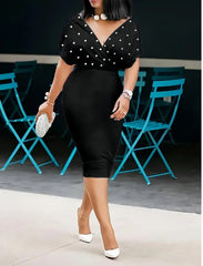 Fashion Party Dress For Wonen Sexy V Neck Package Hip Elegant Dresses 2025