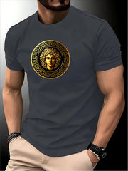 Round Neck Running Tshirt Men Thin Top Art Printing Quick