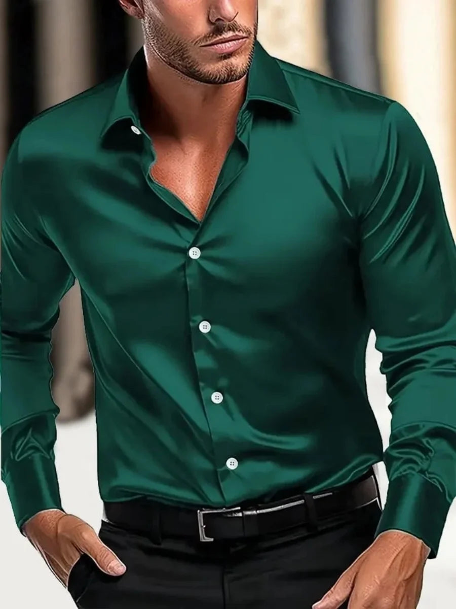 New business gentleman social fashion design shirt top, men's party fitted dress shirt, fast delivery