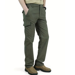 Casual Men Pants Summer Multiple Pockets Cargo Pants Quick Dry Thin Trousers Outdoor Hiking Workout Breathable Long Pant New