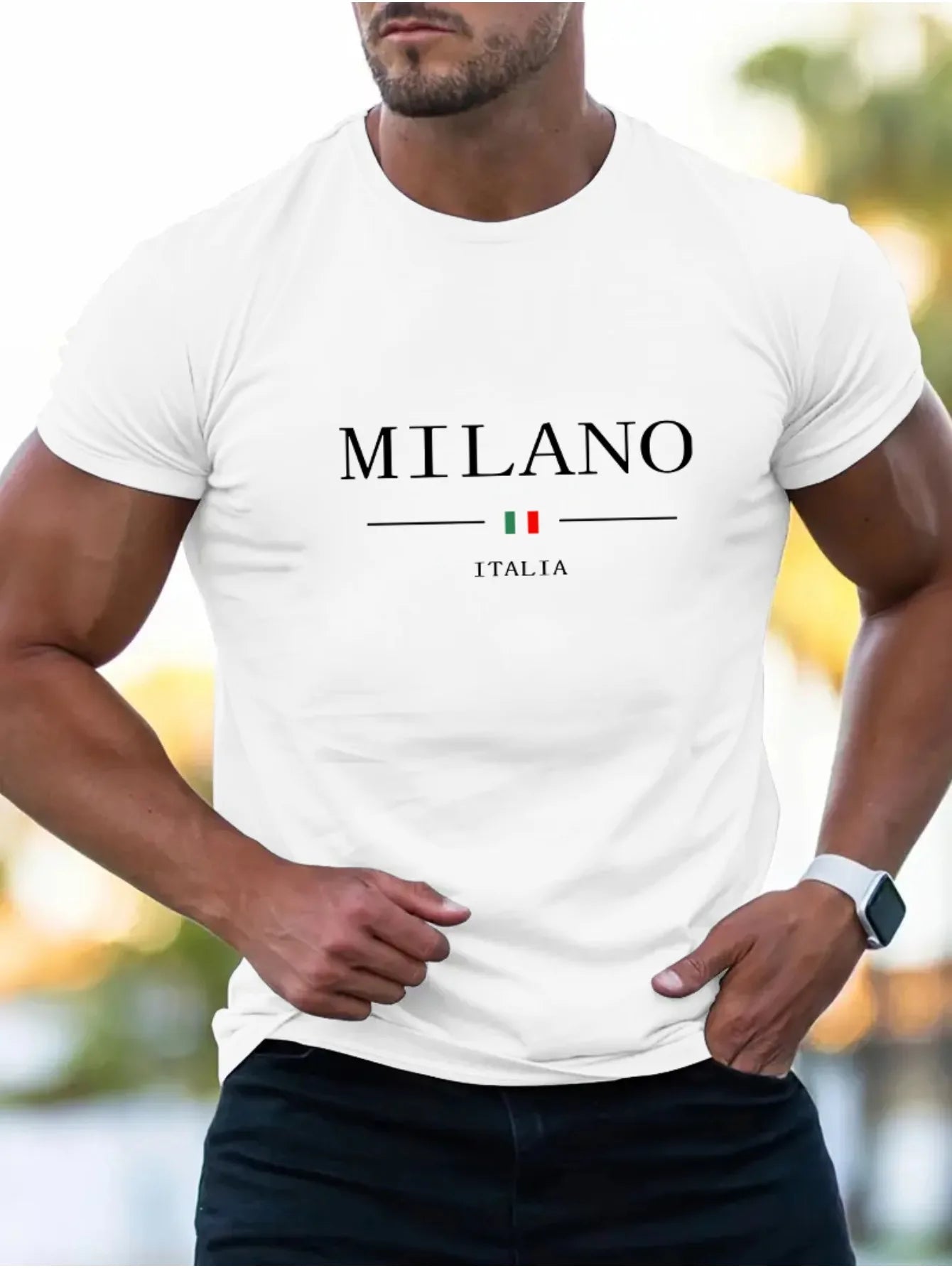 Summer men's 100% cotton casual sports