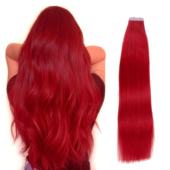 Tape in Hair Extensions Human Hair Seamless Tape in Hair Extensions Invisible Tape ins Virgin Remy Human Hair 50g/pack