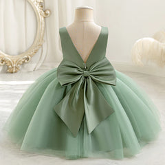 Toddler Girl Dress 0-4 Years Flower Bow Kids Skirt Christmas Halloween Princess Dress Children's Dresses Birthday Party
