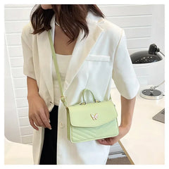 PU Versatile and Fashionable Portable Small Square Bag Single Shoulder Crossbody Bag Luxury Designer r