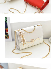 Women's Bag Korean Ins Fashion High-end Single Shoulder Bag Sequin Trend Bow