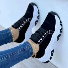 Women Vulcanized Shoes Platform Shoes for Women Solid Color Sneakers Comfortable Casual Zapatilla