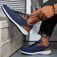 2025 Men Shoes Spring Autumn Waterproof Walking Sneakers Leisure Male Leather Sports Shoes Non-Slip