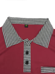 Men's short-sleeved polo shirts in color sportswear