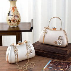 2025 New Women Handmade Flowers Clutch Handbags Wedding Evening Wallets Party  Purse For Ladies