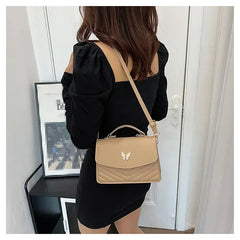 PU Versatile and Fashionable Portable Small Square Bag Single Shoulder Crossbody Bag Luxury Designer r