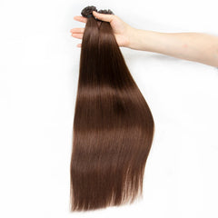 K -Tip Hair Extensions Human Hair V tip keratin fusion hair extensions Natural Straight Machine Remy Hair extensions