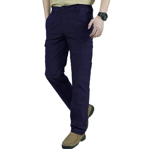 Casual Men Pants Summer Multiple Pockets Cargo Pants Quick Dry Thin Trousers Outdoor Hiking Workout Breathable Long Pant New