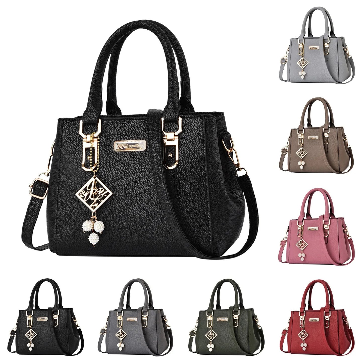 Women's Bags Casual Pu Leather Messenger Bag Large Capacity Handbags For Women Shoulder Bags Office Lady Work Shopping Tote Bag