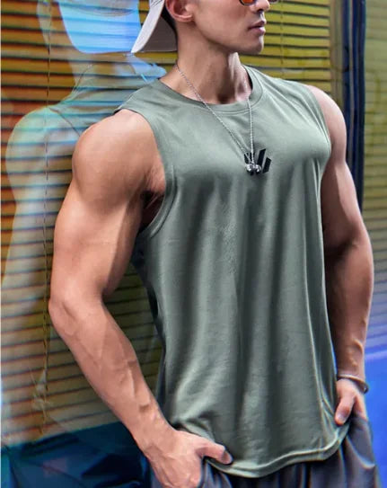 2024 newest Summer Gym Vest High Quality mesh Shirt