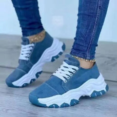 Women Vulcanized Shoes Platform Shoes for Women Solid Color Sneakers Comfortable Casual Zapatilla