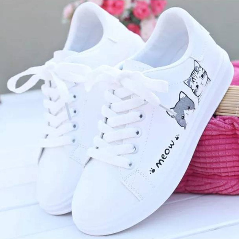 comemore 2021 New fashion lace -up women sneakers casual