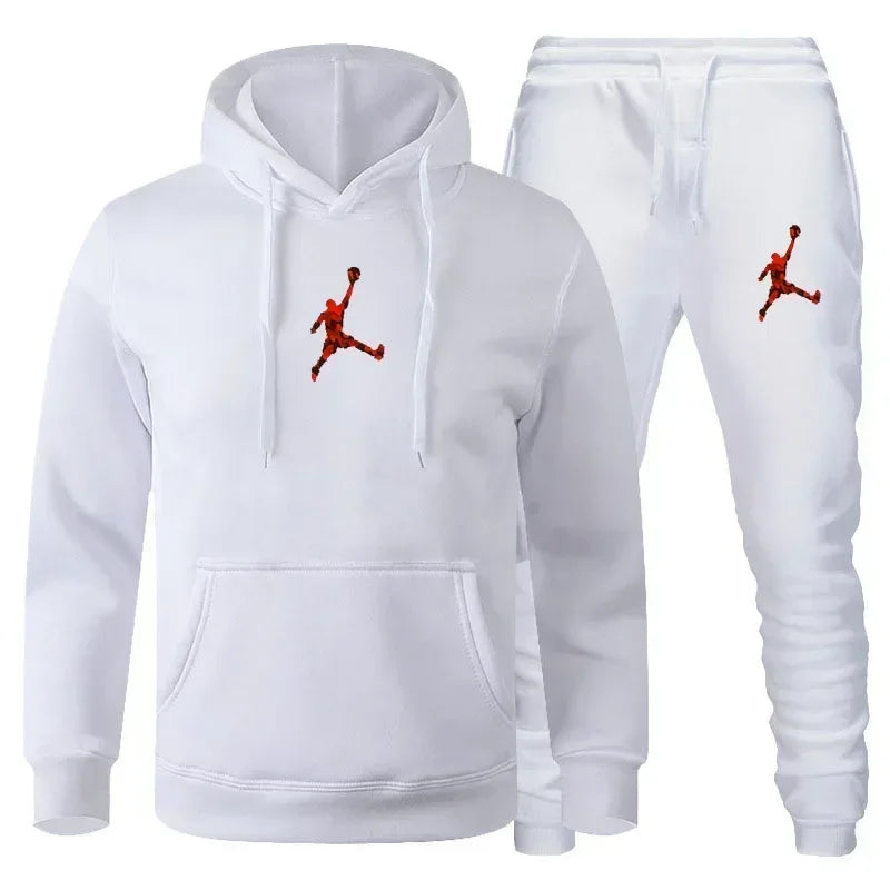 2025 Autumn/Winter Men's jogging Fitness sportswear Set: Fashionable long-sleeved sweater