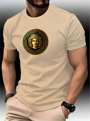 Round Neck Running Tshirt Men Thin Top Art Printing Quick