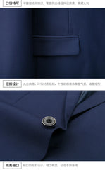 Men's Business Casual Wedding Suit Black Two-Piece Set with Waistcoat And Trousers Fashionable And Handsome Trend