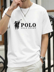 New Style High Quality Men's T-Shirt 2026 Summer Print Casual 100% Cotton