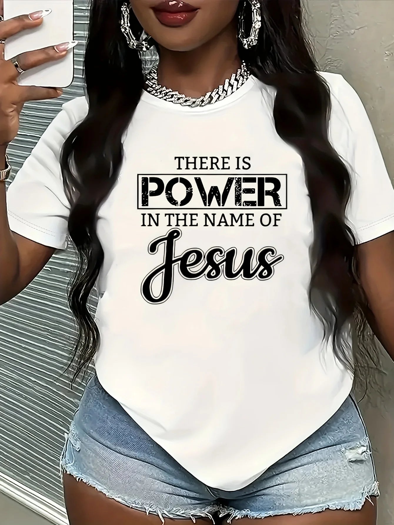 Fashionable Letter Cartoon Print Women'S Round Neck T-shirt  Simple Design Comfortable And Breathable Suitable For Daily Leisure