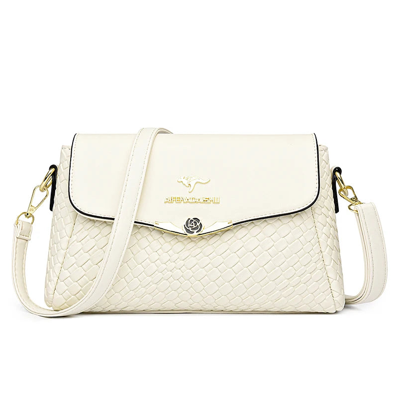 Luxury Handbag Women Bags Designer Pu Leather Knitting