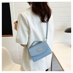 PU Versatile and Fashionable Portable Small Square Bag Single Shoulder Crossbody Bag Luxury Designer r