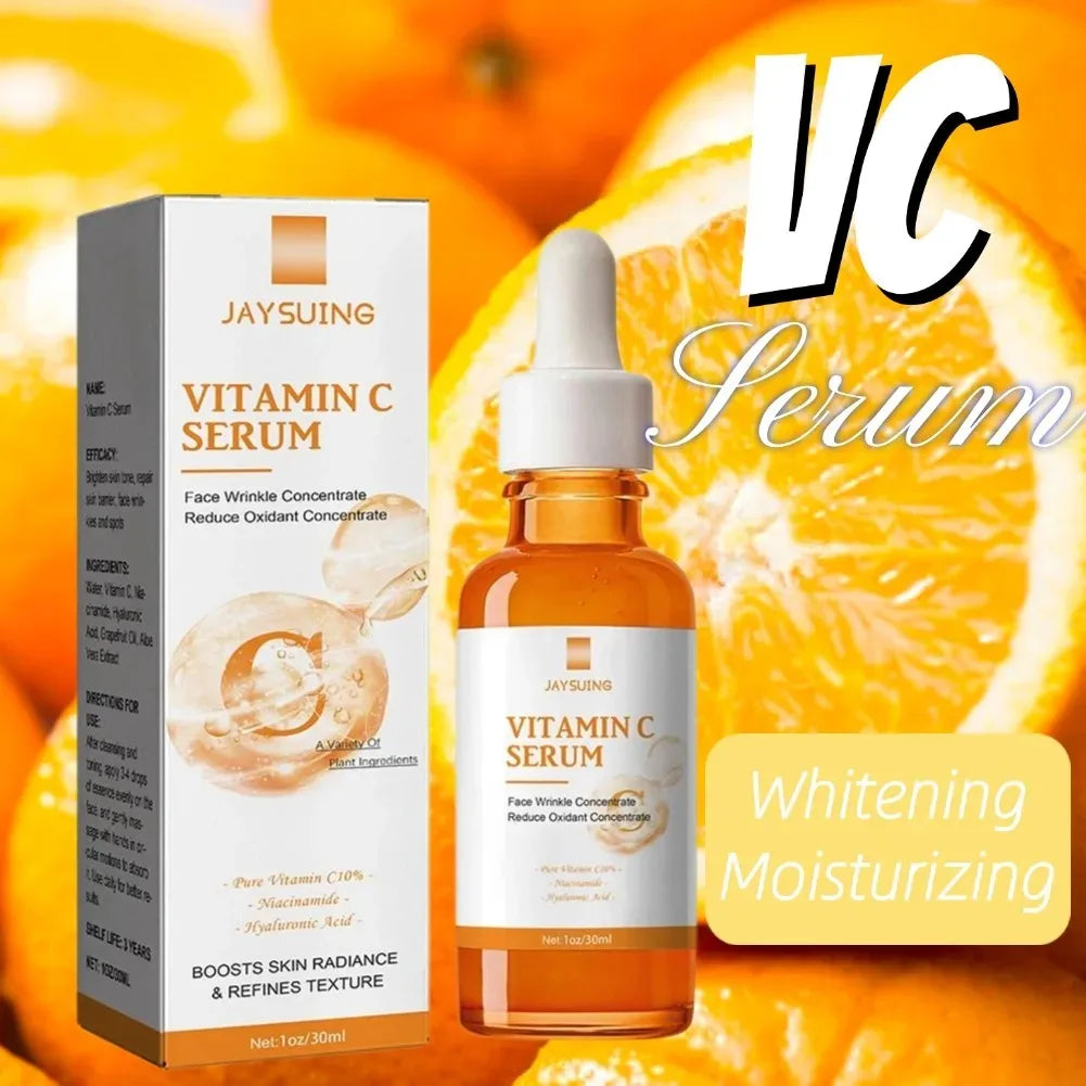 Vitamin C Wrinkle Remover Face Serum Lifting Firming Fade Fine Lines Anti-aging Essence Whitening Brighten