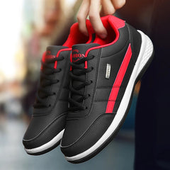 New Men Shoes Casual Shoes Leather Lace-Up Casual Sports Shoes Outdoor Wear-Resistant Vulcanized Shoes High-Quality Men Shoes