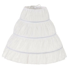 Fashion White Lace Children Skirt Petticoat Steel Ring Adjustable Princess Skirt Tutu Skirt 3 Hoops Wedding Petticoat Kids Girls
