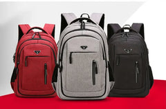 Large Capacity Backpack Men Laptop Backpacks 15.6 Oxford Black Solid High School Bags Teen College Boy Gril Student Backpack