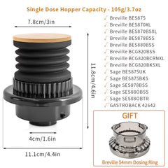 Espresso Coffee Grinder Blowing Bean Bin Single Dose Hopper Coffee Grinder Cleaning Tool For Breville Coffee Grinder Accessories