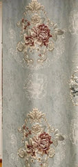 Custom New 3D Embossed Luxury Curtains for Living Dining Room Bedroom European Flower High-end Textured Noble Valance Tulle Cort