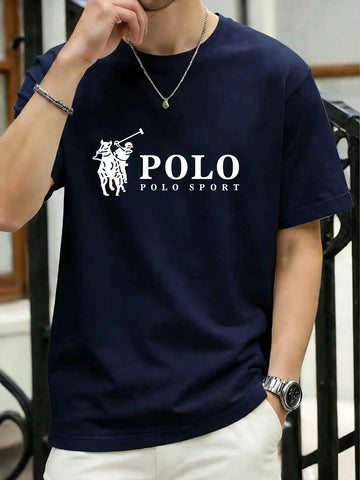 New Style High Quality Men's T-Shirt 2026 Summer Print Casual 100% Cotton
