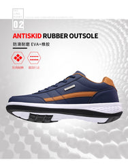 New Men Shoes Casual Shoes Leather Lace-Up Casual Sports Shoes Outdoor Wear-Resistant Vulcanized Shoes High-Quality Men Shoes