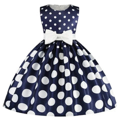 Summer Girls Rose Print Dress Princess Wedding Birthday Party Frocks Satin Children Vestidos Dresses For Girl Christmas Clothing