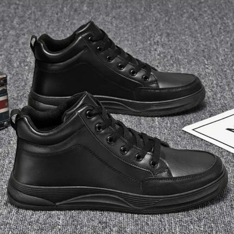Hot Men's Shoes PU Leather Sneakers Fashion Hip Hop Casual  Shoes Designer High