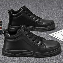 Hot Men's Shoes PU Leather Sneakers Fashion Hip Hop Casual  Shoes Designer High