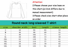 Fashionable men's autumn new striped print comfortable soft long sleeved
