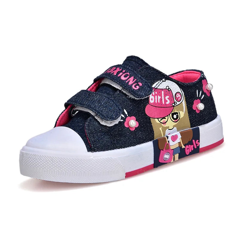 Children's Canvas Shoes Soft Bottom Fashion Kids Casual Sports Runnin Shoe Non-slip