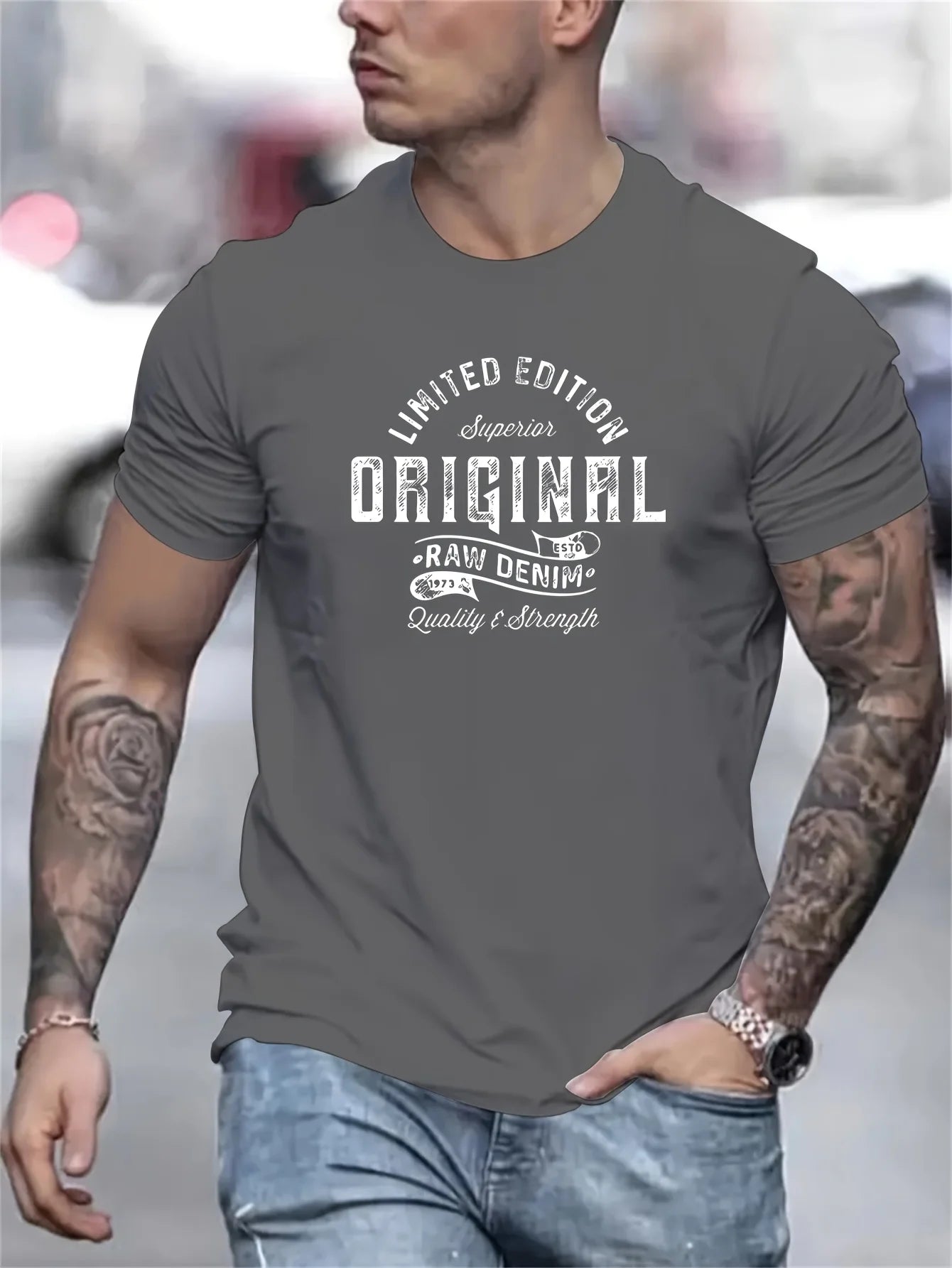 Men's summer 100% pure cotton fashionable casual sports