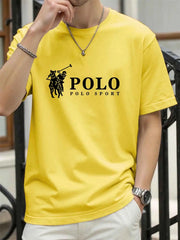 New Style High Quality Men's T-Shirt 2026 Summer Print Casual 100% Cotton