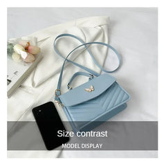 PU Versatile and Fashionable Portable Small Square Bag Single Shoulder Crossbody Bag Luxury Designer r