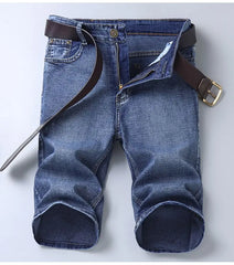 Summer Shorts Jeans Men Denim Pants Stretch Black Fashion Design Men's Jeans Slim Straight Male Short Jeans
