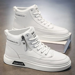 High-Top Sneakers for Men Designed for All Seasons, Featuring a Non-Slip Pure