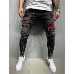 New Streetwear Men pants Stretch Jeans men Casual Men Solid Color Slim Fit Skinny Pants Fashion Sports Jogging Harajuku Pants
