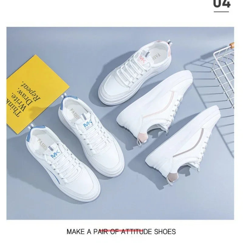 Womens Shoes Daily Lightweight Casual Shoes Comfortable Soft Bottom Sneakers Women Lace Up Flats Zapatillas Mujer