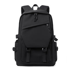 Simple solid color backpack,  travel backpack, plenty of storage space, very suitable for commuting, school, work