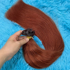 Human Hair Extensions Keratin K Tip Hot Fusion Human Hair Natural Hair Italy Keratin Glue Machine Remy Hair K Tip Straight